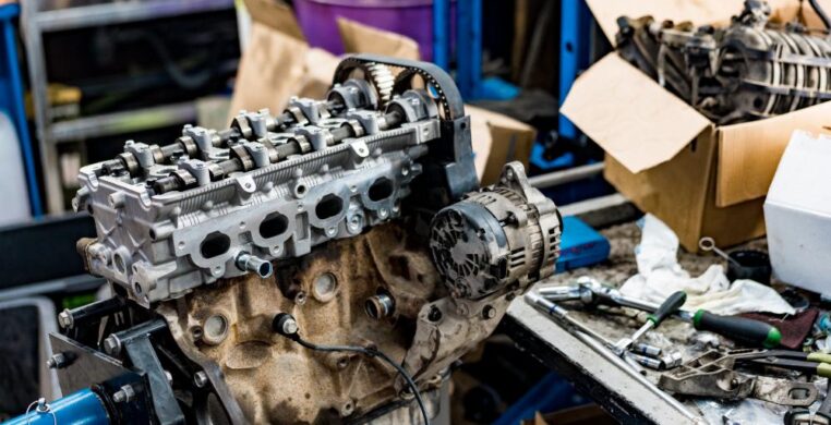 Nottingham Auto Repairs. Engine in a garage for engine supply and fit Nottingham.