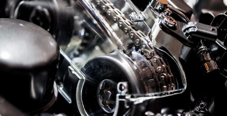 Timing chain in a garage for timing chain replacement Nottingham.
