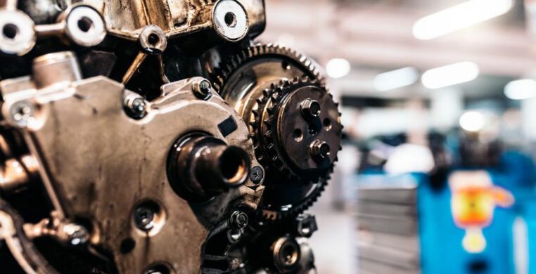 Nottingham Auto Repairs. Engine in a garage for engine repair Nottingham.